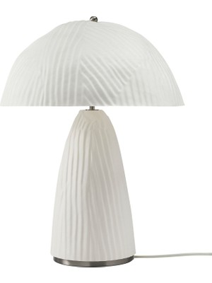 IKEA Modern Beyaz Abajur 46 cm - Şık Ev Ofis Dekoratif Aydınlatma - Modern Tasarım