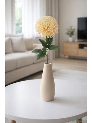 Yapay Çiçek Sitesi Yapay Krizantem Dalı 63 cm Sarı