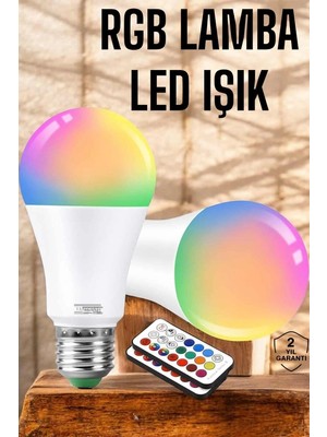 Uslucan Alışveriş Rgb LED Lamba LED Işık Ampul Renk Değiştirebilen 100 Watt