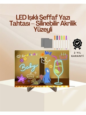Ankaverse Çocuklar Için Renkli LED Mesaj Tahtası – Neon Kalemli Eğlenceli ve Yaratıcı Yazı Panosu