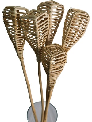 Yapay Çiçek Sitesi Rattan Lata Lamba (Lamp) 50 Cm 5li