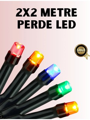 Uslucan Alışveriş 8 Modlu Zaman Ayarlı LED Perde Işık – Bahçe ve Balkon Dekorasyonu