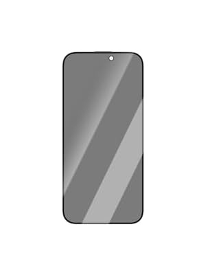 TeknoKapsül iPhone 15 Pro ile Uyumlu Hd Serisi 0.33MM Privacy Temperli Cam Ekran Koruyucu Siyah