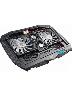 TeknoKapsül C1 LED Ekranlı Notebook Soğutucu Siyah