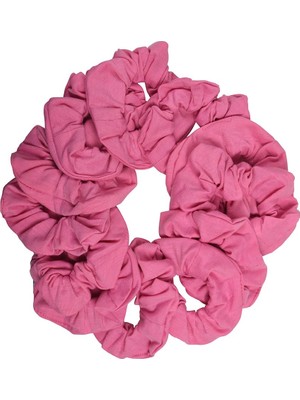 TeknoKapsül Motique Accessories 12'li Paket Sert Saç Tokası Scrunchies - Pembe