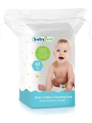 TeknoKapsül Bebek Temizleme Pamuğu 60 Adet Beyaz Çok Renkli 8681049214614