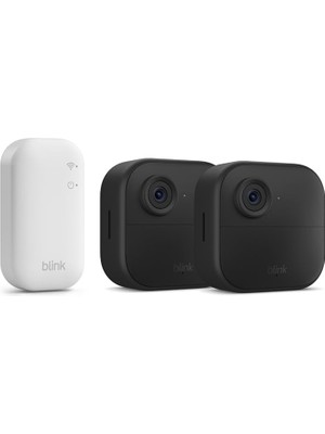 Blink Yanıp Sönen Kamera Dış Mekan 4 | Kablosuz Hd Akıllı Güvenlik Kamerası, Iki Yıl Pil Ömrü, Alexa ile Çalışır | Senkronizasyon Modülü Çekirdeği ile 2 Kameralı Sistem | IP65