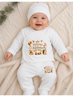 Lupi Halasının ve Eniştesinin Bir Tanesi Yazılı Unisex Bebek Alt Üst Takım
