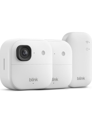 Blink Dış Mekan Kamerası 2k+ (En Yeni Nesil) – Kablosuz, Akıllı Güvenlik Kamerası, 2k Video Çözünürlüğü, Iki Yıla Kadar Pil Ömrü. Sync Base Modülü Dahil - 2 Kamera Sistemi, Beyaz