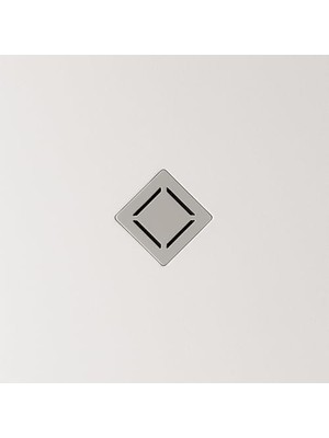 TeknoKapsül V-Flow Kare 5606976 Duş Kanalı, Yandan Çıkışlı, 15X15 Cm, Dk 100 Kapak, Mat Krom