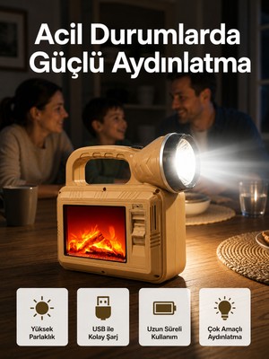 Esranın Dünyası Solar Alev Lambası – Kamp, Bahçe ve Dış Mekan Için - Lisinya