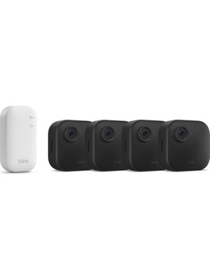 Blink Yanıp Sönen Kamera Dış Mekan 4 | Kablosuz Hd Akıllı Güvenlik Kamerası, Iki Yıl Pil Ömrü, Alexa ile Çalışır | Senkronizasyon Modülü Çekirdeği ile 4 Kameralı Sistem | IP65