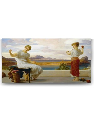 TeknoKapsül Lord Frederic Leighton - Winding The Skein Tablosu - 100X50CM