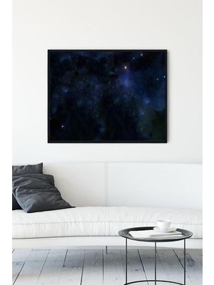 TeknoKapsül Postermanya (PSTER13788) Uzay Sanatsal Çerçeveli Tablo 4 (50X70CM)