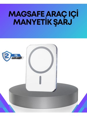 Teknodayım 360° Döner Başlıklı Magsafe Araç Telefon Tutucu Hızlı Şarjlı