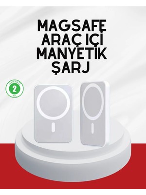 Teknodayım Şık Tasarımlı Magsafe Araç Telefon Tutucu Type-C Girişli