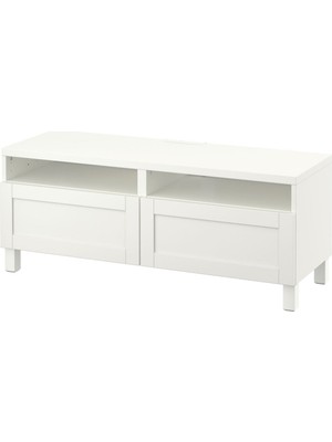 Hobiurun Tv Sehpası, Beyaz, 120X40X48 Cm, Hanvıken, Stubbarp