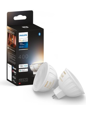 Philips Hue White  Ambie Akıllı LED Ampul 2'li Paket - Soğuk Beyazdan Sıcak Işığa Geçin