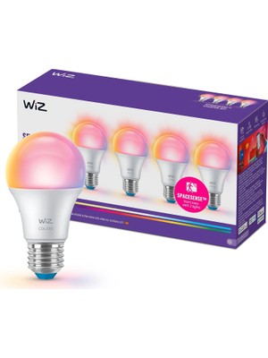 Wiz Akıllı LED A60 E27 Ampul 4'lü Set - " Ayarlanabilir Beyaz ile Günün Ritmine Uyum Sağlayın"