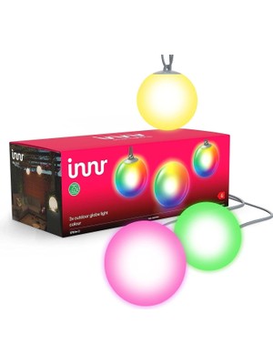 Innr Smart Outdoor Ball Lamp 3'lü - Kazıklı Veya Asılı Kullanımla Çim, Bitki ve Terasta Esnek Dekoratif Aydınlatma
