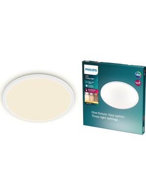 Philips Sceneswitch 36W Tavan Lambası - Mevcut Anahtarla 3 Kademeli Parlaklık, Sıcak Beyaz
