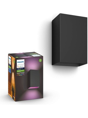 Philips Hue Resonate Dış Mekan Akıllı Duvar Lambası - Çift Yönlü Işıkla Duvarınızda Etkileyici Işık Desenleri | 1200 Lm, IP44