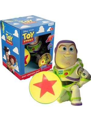 Paladone Buzz Lightyear Globuddies Gece Lambası - Kalp Düğmesine Basarak Yumuşak Işığı Açın