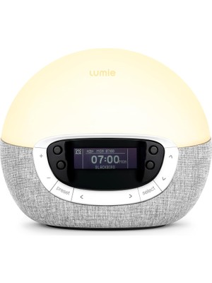 Lumie NBCSE-1000 Gün Doğumu Işıklı Çalar Saat - 15-90 Dk Ayarlanabilir Işık | Sabaha Daha Yumuşak G