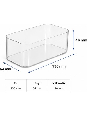 300 cc - Dikdörtgen Kristal Tatlı Kase ve Kapağı