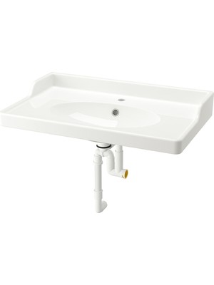 IKEA Modern Beyaz Lavabo 82X49 - Şık Banyo Aksesuarı - Kaliteli Modern Tasarım
