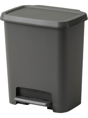 IKEA Modern Gri Çöp Kutusu 25 Lt - Şık Banyo Aksesuarı - Kaliteli Modern Tasarım