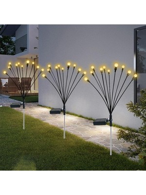 Just Cheap Store 2'li Solar Bahçe Aydınlatması 10 Ledli 2 Modlu Gün Işığı