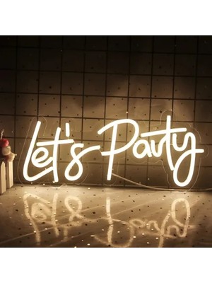 Just Cheap Store Let's Party Neon LED Tabela