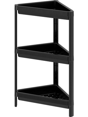 IKEA Modern Siyah Banyo Rafı 33X33 - Şık Banyo Aksesuarı - Kaliteli Modern Tasarım