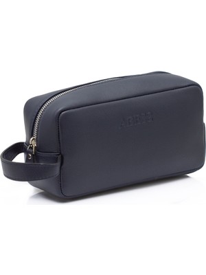 ABESS Premium Hakiki Deri Erkek El Çantası - Lacivert Lüks Gerçek Deri Erkek Clutch (A5516L)