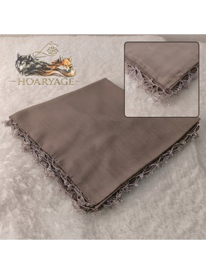 Hoaryage El Emeği Kum Boncuklu Tığ Oyası Yazma ,tülbent Yemeni, Fular ,4 Kenar Oyalı