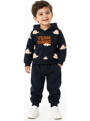 Milano Kids Erkek Çocuk Kışlık Kapüşonlu Alt Üst Pamuklu Takım