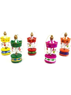 Just Cheap Store Mini Ahşap 6'lı Atli Karinca