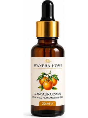 Waxera Home Yoğun Aromalı Mandalina Mum Esansı – 20 ml