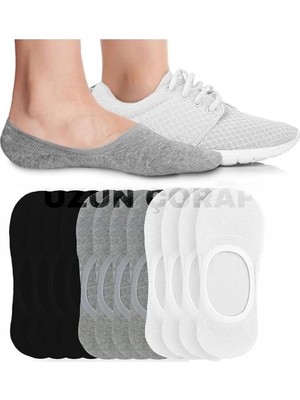 Uzn Socks 8 Çift Pamuklu Babet Çorap - Gizli Çorap