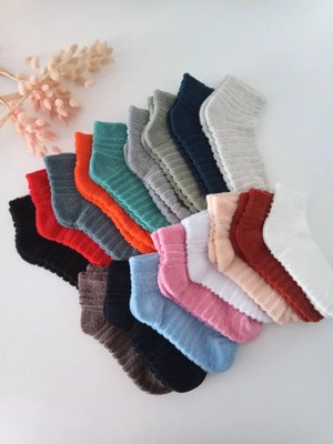 Uzn Socks 5 Çift Ters Havlu Çorap Kışlık Sıcak Yumuşak Kalın Günlük Çorap Unisex