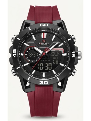 Naviforce NF-7135 Dijital Analog Alarmlı Aydınlatmalı Spor Erkek Kol Saati