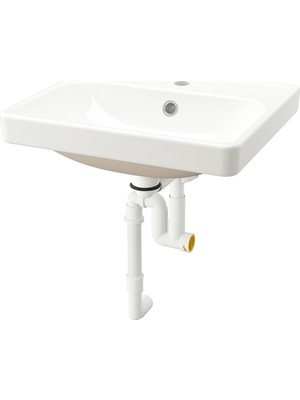 IKEA Modern Beyaz Lavabo 50X44 - Şık Banyo Aksesuarı - Kaliteli Modern Tasarım