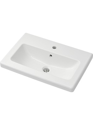 IKEA Modern Beyaz Lavabo 64X43 - Şık Banyo Aksesuarı - Kaliteli Modern Tasarım