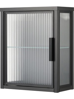 IKEA Modern Siyah Banyo Rafı 36X18 - Şık Banyo Aksesuarı - Kaliteli Modern Tasarım