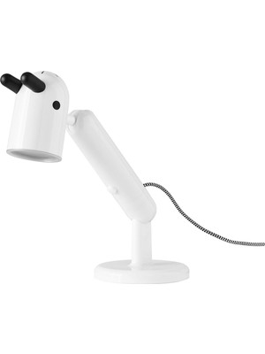 Hobiurun Çocuk Çalışma Lambası, Beyaz, 38 Cm, Led'li