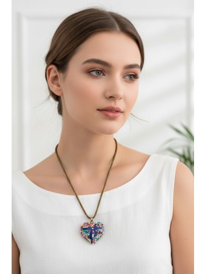 Moda Accessories Mevlana Kalp Figürlü Kolye