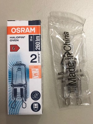 3 Adet Osram  G9 25W=260 Lümen Halojen Lamba Saimelektrik