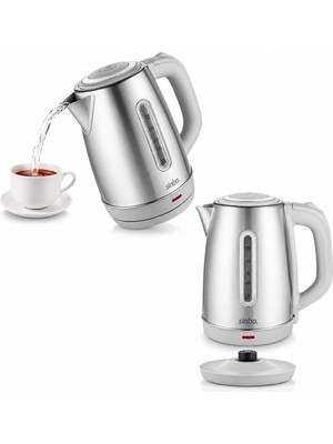 Ankaverse Inoks Çelik Kettle Su Isıtıcısı Kablosuz Kullanım 1.8lt 360° Dönebilme Otomatik Kapanma SK-8031 (5286)
