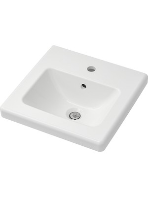 IKEA Modern Beyaz Lavabo 44X43 - Şık Banyo Aksesuarı - Kaliteli Modern Tasarım